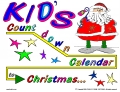 Kid's Countdown Calendar to Christmas -- inside (large tree and packages)